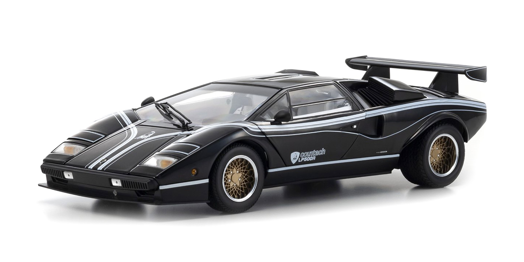 LAMBORGHINI COUNTACH LP500R - BLACK/WHITE - (08320C)