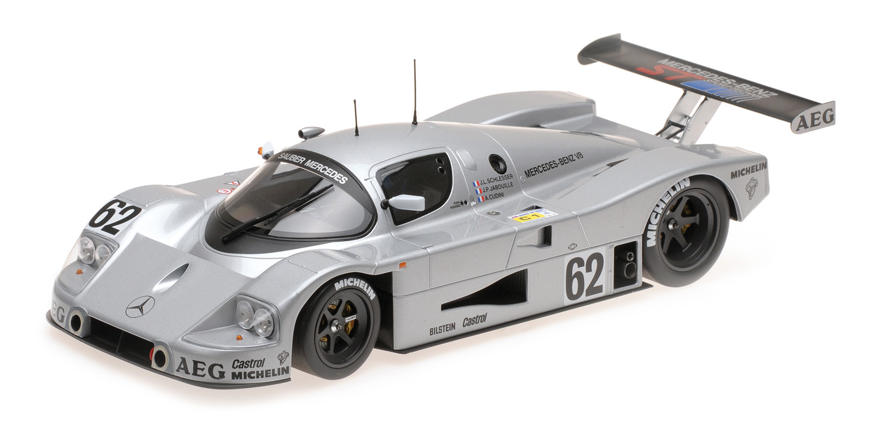 SAUBER MERCEDES C9 - SCHLESSER/JABOUILLE/CUDINI - 5TH PLACE 24H LE MANS 1989