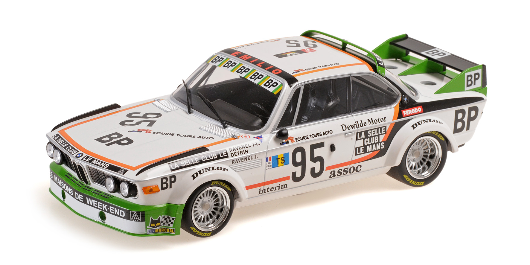 BMW 3.0 CSL - LES MAISON DU WEEK-END - RAVENEL/RAVENEL/DETRIN - WINNER GR.II LE MANS 1976