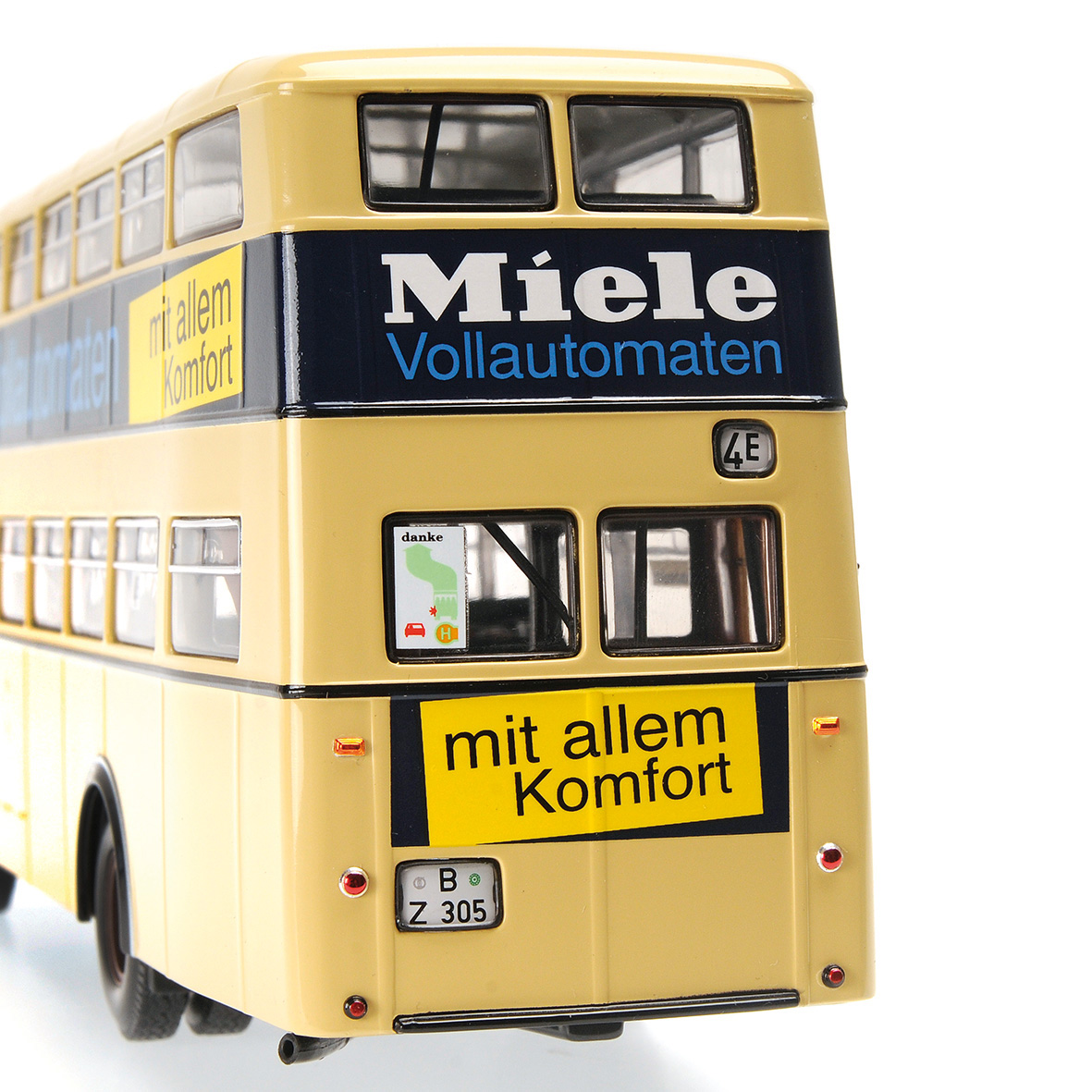 BÜSSING D2U - DOPPELDECKER MIT GESCHLOSSENEM HECKEINSTIEG - 1958 - 'MIELE'