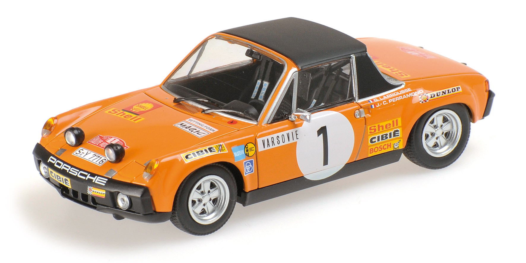 PORSCHE 914/6 - LARROUSSE/PERRAMONT - MONTE CARLO RALLY - 1971