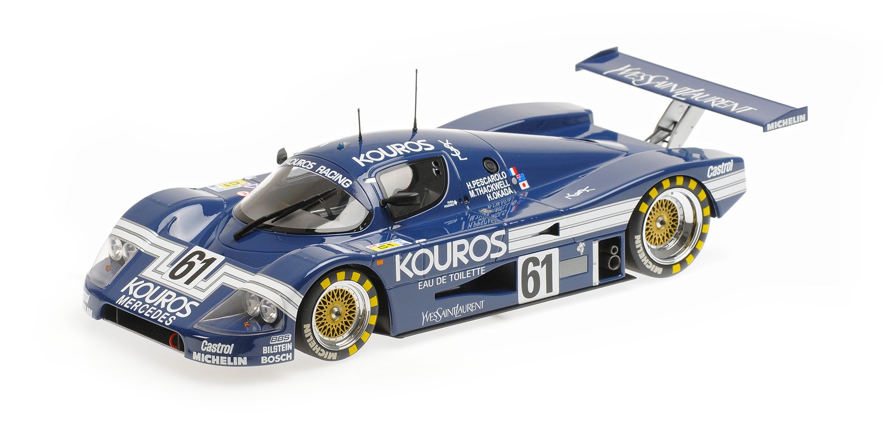 SAUBER MERCEDES C9 - KOUROS RACING - THACKWELL/PESCAROLO/OKADA - 24H LE MANS 1987