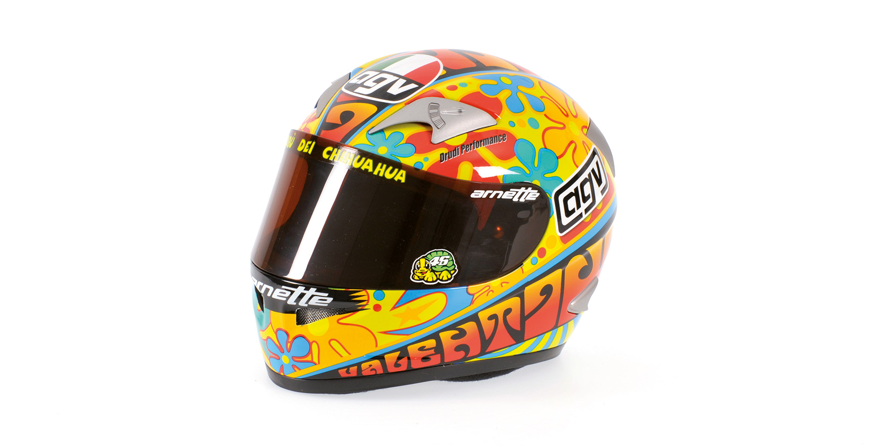 AGV HELMET - VALENTINO ROSSI - WORLD CHAMPION MOTOGP VALENCIA 2003