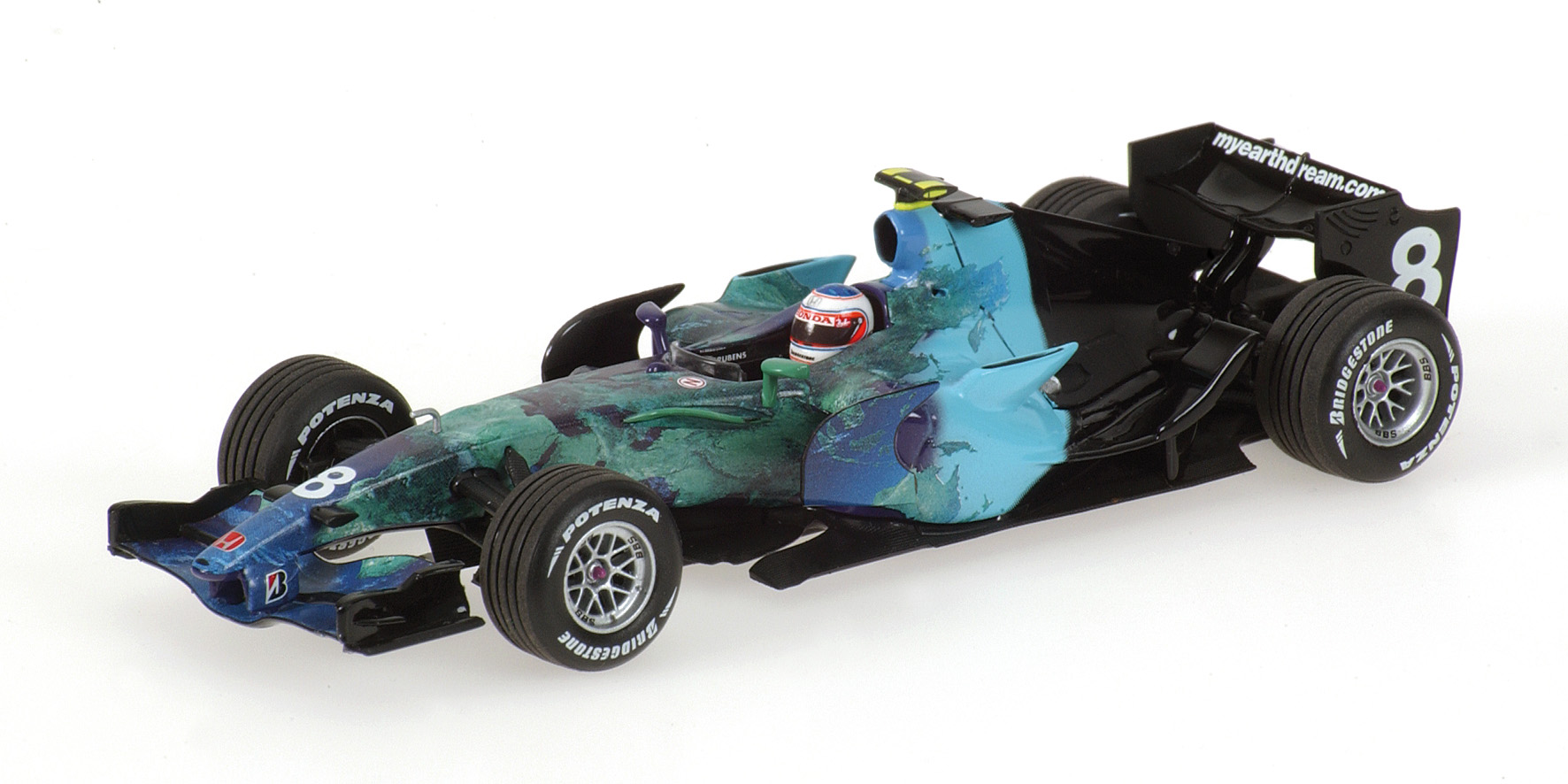 HONDA RACING F1 RA107 - RUBENS BARRICHELLO - 2007