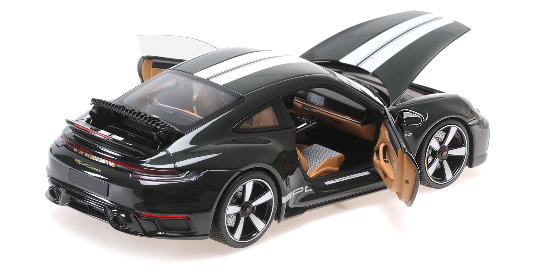 PORSCHE 911 (992) SPORT CLASSIC - 2022 - GREEN METALLIC W/STRIPE