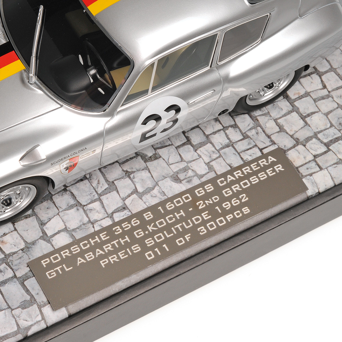 PORSCHE 356 B 1600 GS CARRERA GTL ABARTH - GERHARD KOCH - 2ND GROSSER PREIS SOLITUDE 1962