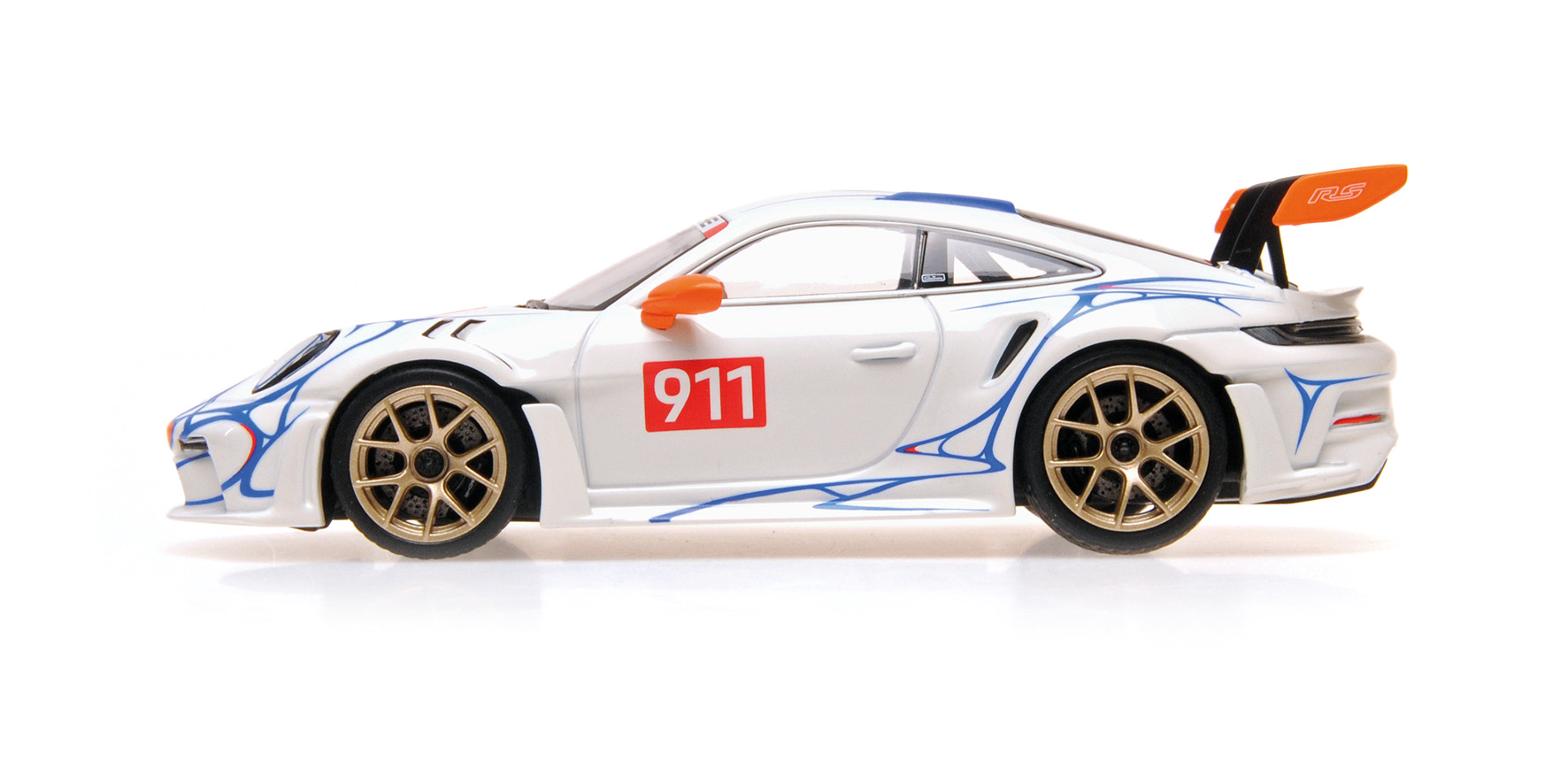 PORSCHE 911 (992) GT3RS - 2023 - WHITE W/ORANGE DECOR