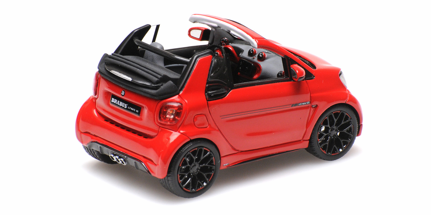 SMART BRABUS ULTIMATE 125 CABRIOLET - 2017 - RED