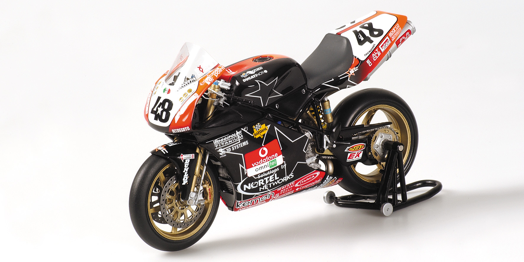 DUCATI 998 RS -  DAVIC GARCIA - TEAM CARACCHI NCR NORTEL NETW. - WORLD SUPERBIKE 2003