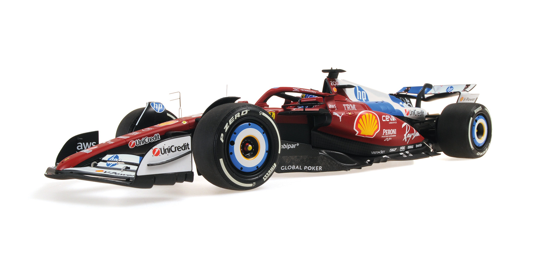 FERRARI SF-25 - CHARLES LECLERC - MIAMI GP 2025 W/DRIVER FIGURINE