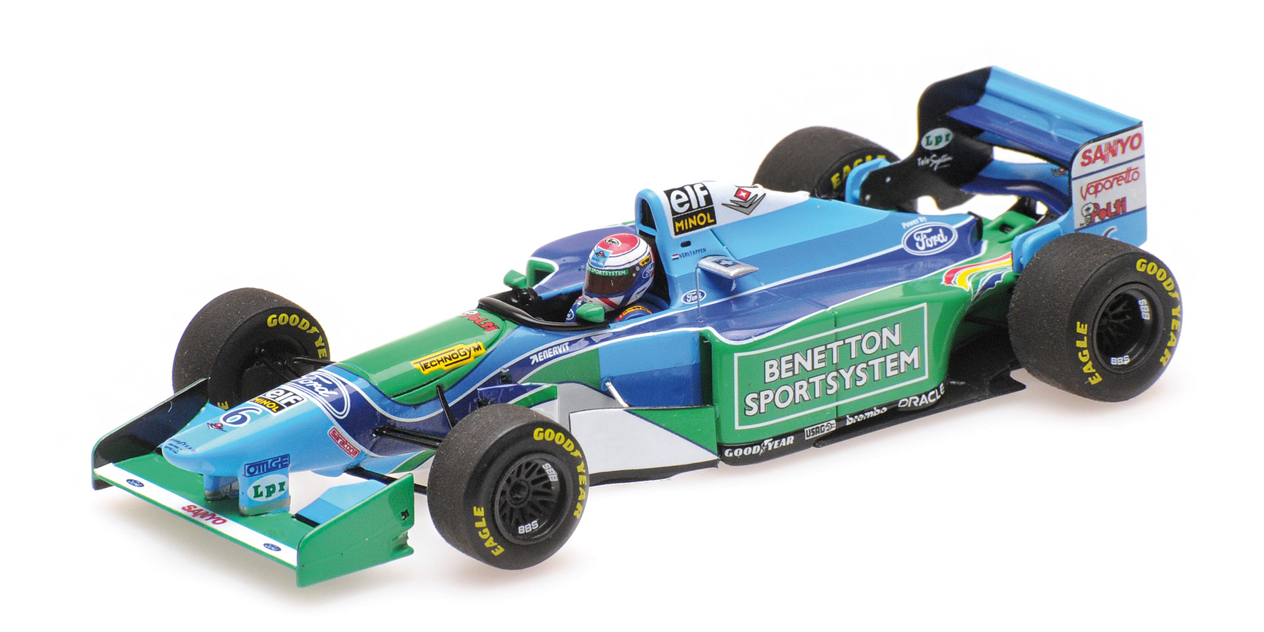 BENETTON FORD B194 - JOS VERSTAPPEN - 1ST F1 PODIUM - 3RD PLACE HUNGARIAN GP 1994