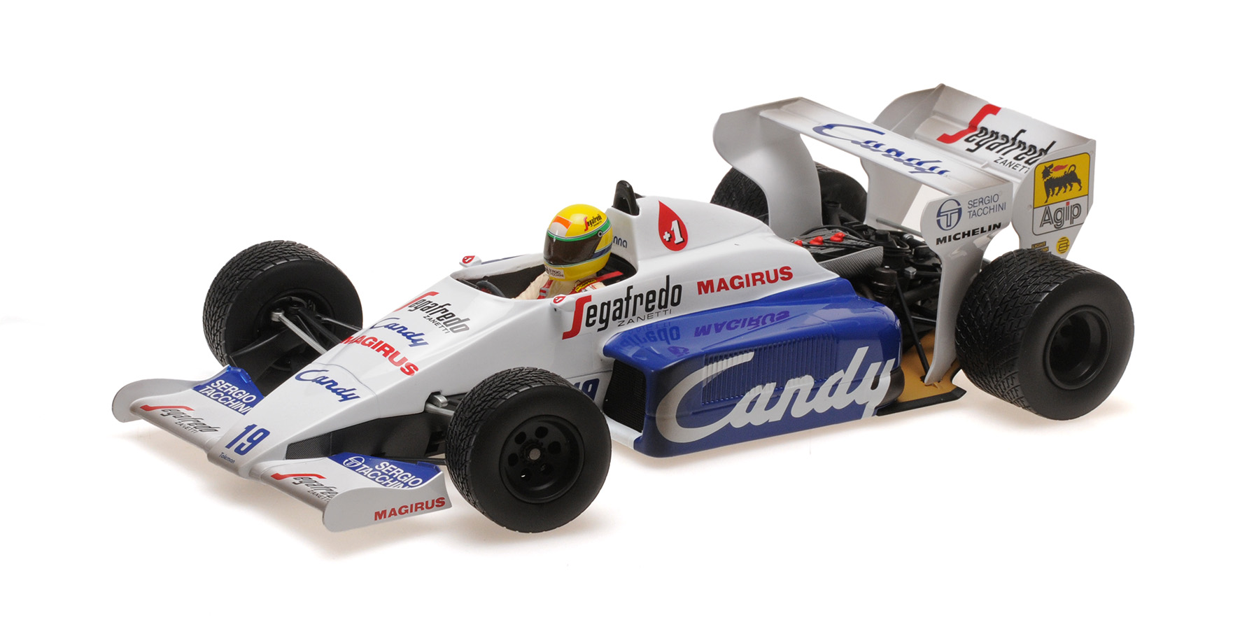 TOLEMAN HART TG184 - AYRTON SENNA - 2ND PLACE MONACO GP 1984 - DIRTY VERSION