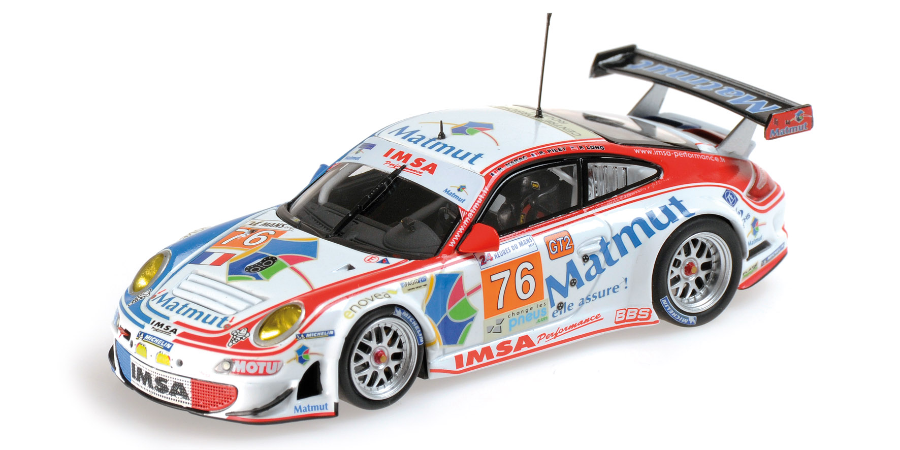PORSCHE 997 GT3 RSR - IMSA PERFOMANCE MATMUT - NARAC/PILET/LONG - 24H LE MANS 2010