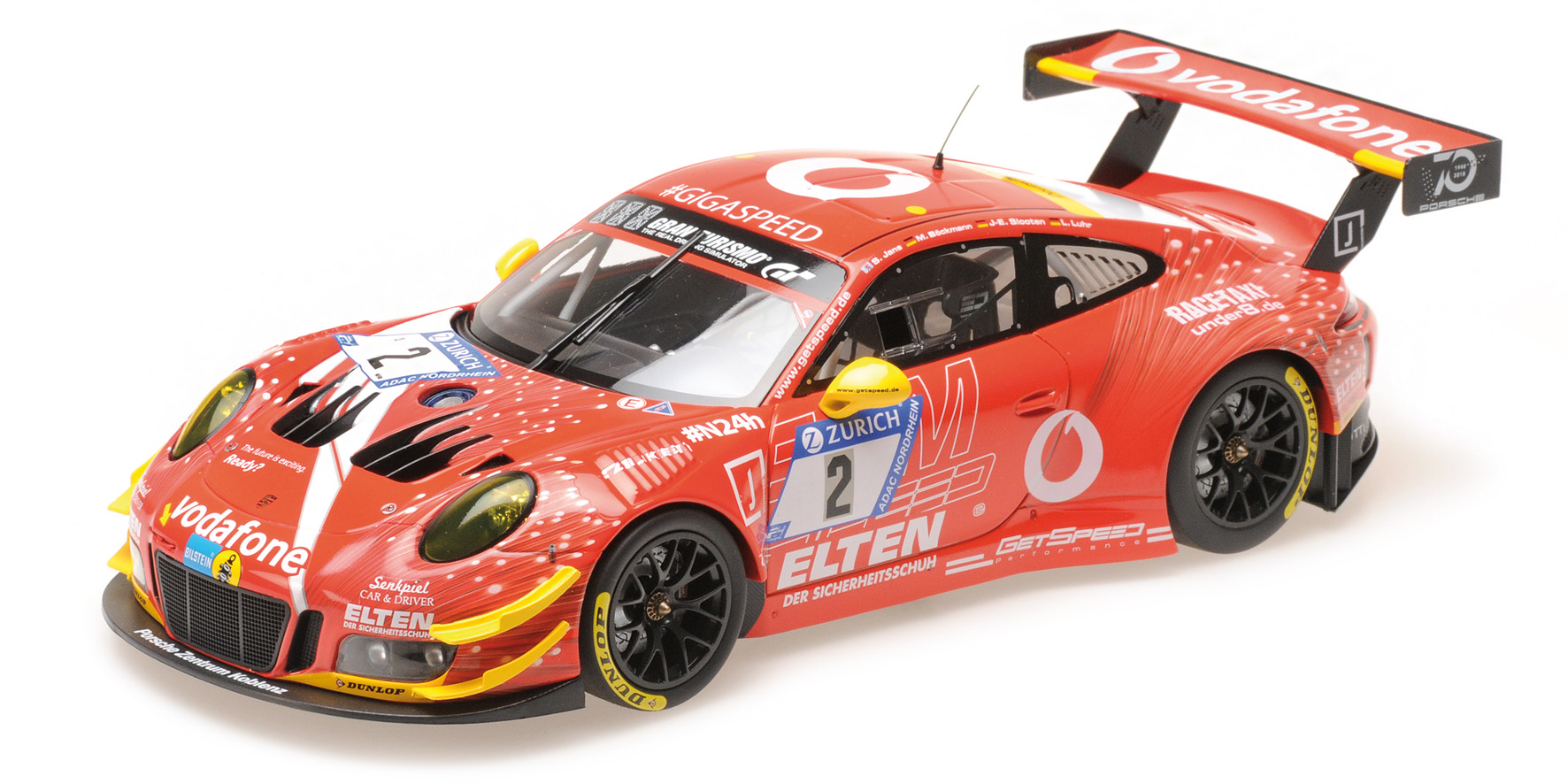 PORSCHE 911 GT3 R - GIGASPEED TEAM GETSPEED - STEVE/BÖCKMANN/SLOOTEN/LUHR - 24H NÜRBURGRING 2018