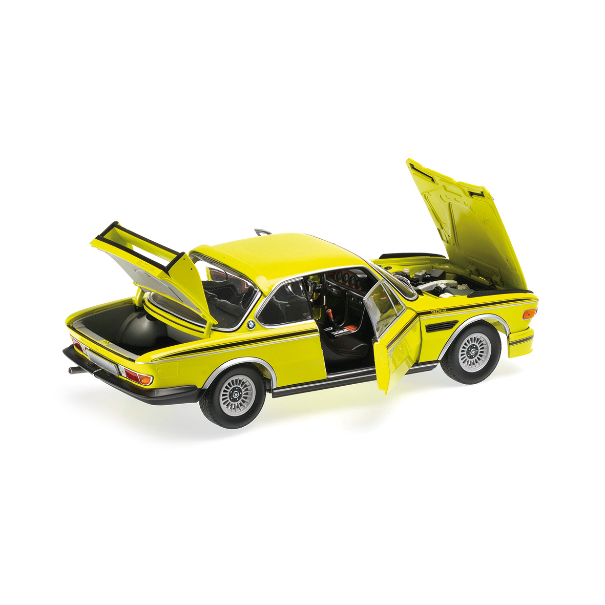BMW 3.0 CSL (E9) COUPÉ - 1972 - YELLOW W/ STRIPES