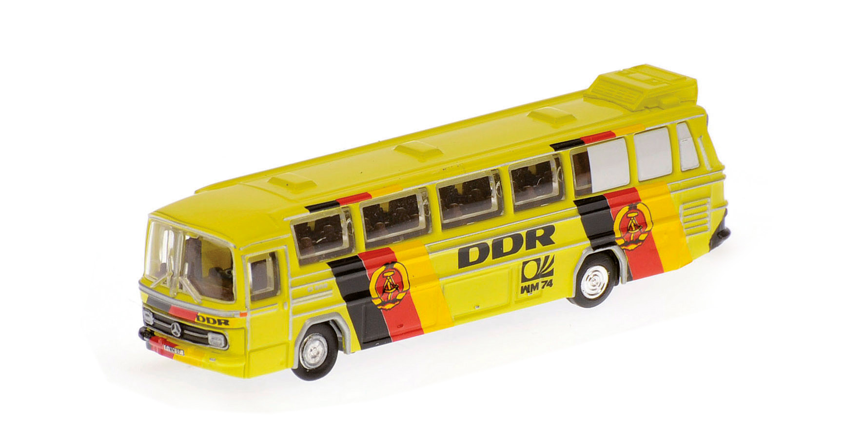 MERCEDES-BENZ O302 (LHD) - FUSSBALL-WELTMEISTERSCHAFT 1974 - MANNSCHAFTSBUS 'DDR'