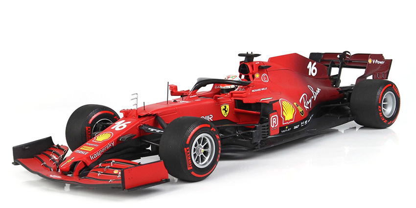 FERRARI SF21 - SCUDERIA FERRARI - CHARLES LECLERC - EMIGLIA ROMAGNA GP 2021 W INTERMEDIATE TYRES
