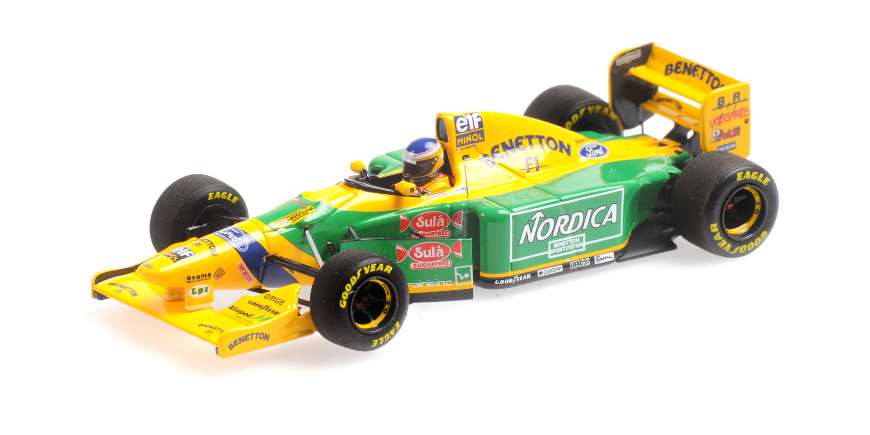 BENETTON FORD B193B - MICHELE ALBORETO - TESTING BARCELONA 15TH DECEMBER 1993