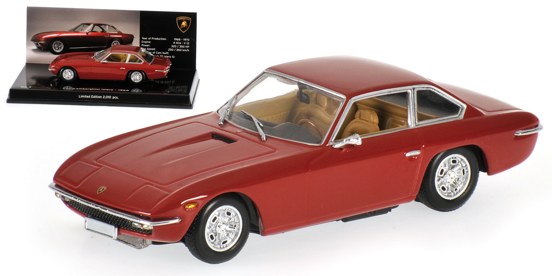 LAMBORGHINI ISLERO - 1968 - RED - MUSEUM SERIES