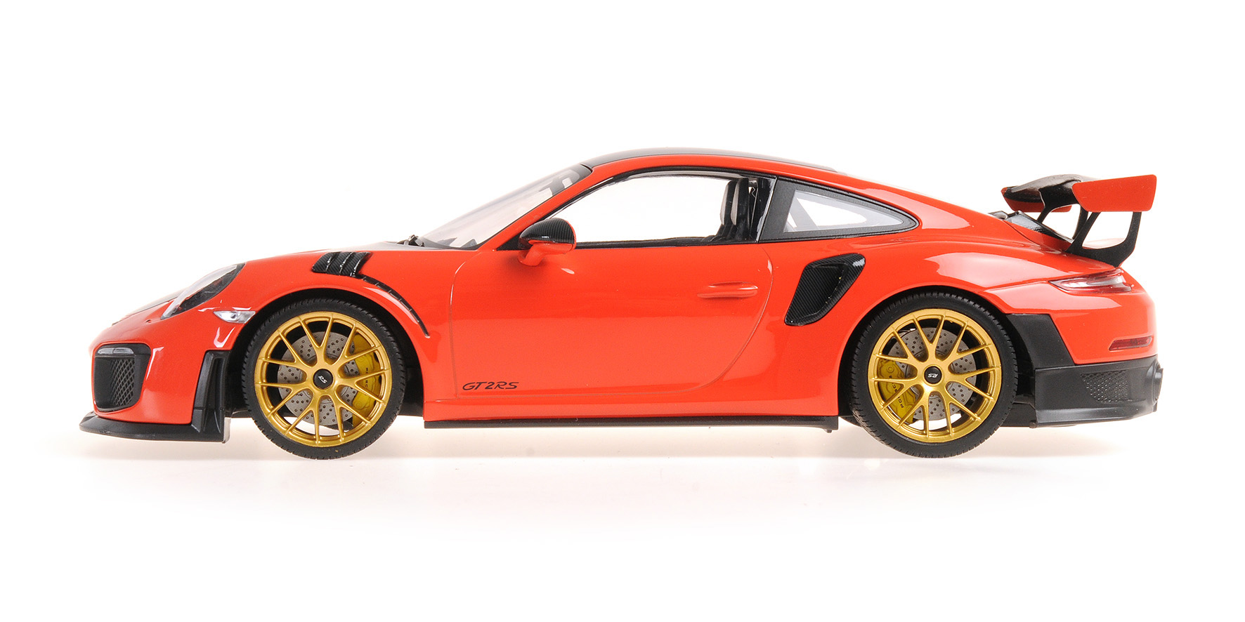PORSCHE 911 (991.2) GT2RS - 2018 - ORANGE W/ WEISSACH PACKAGE W/ GOLDEN MAGNESIUM WHEELS