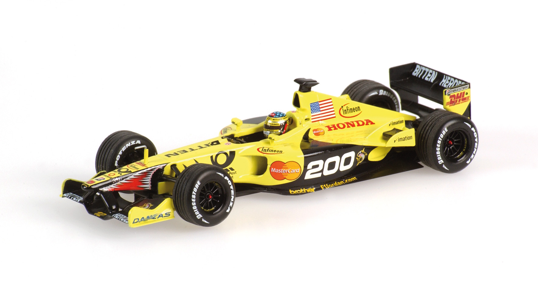 JORDAN HONDA EJ11 - JEAN ALESI - 200TH GP 2001