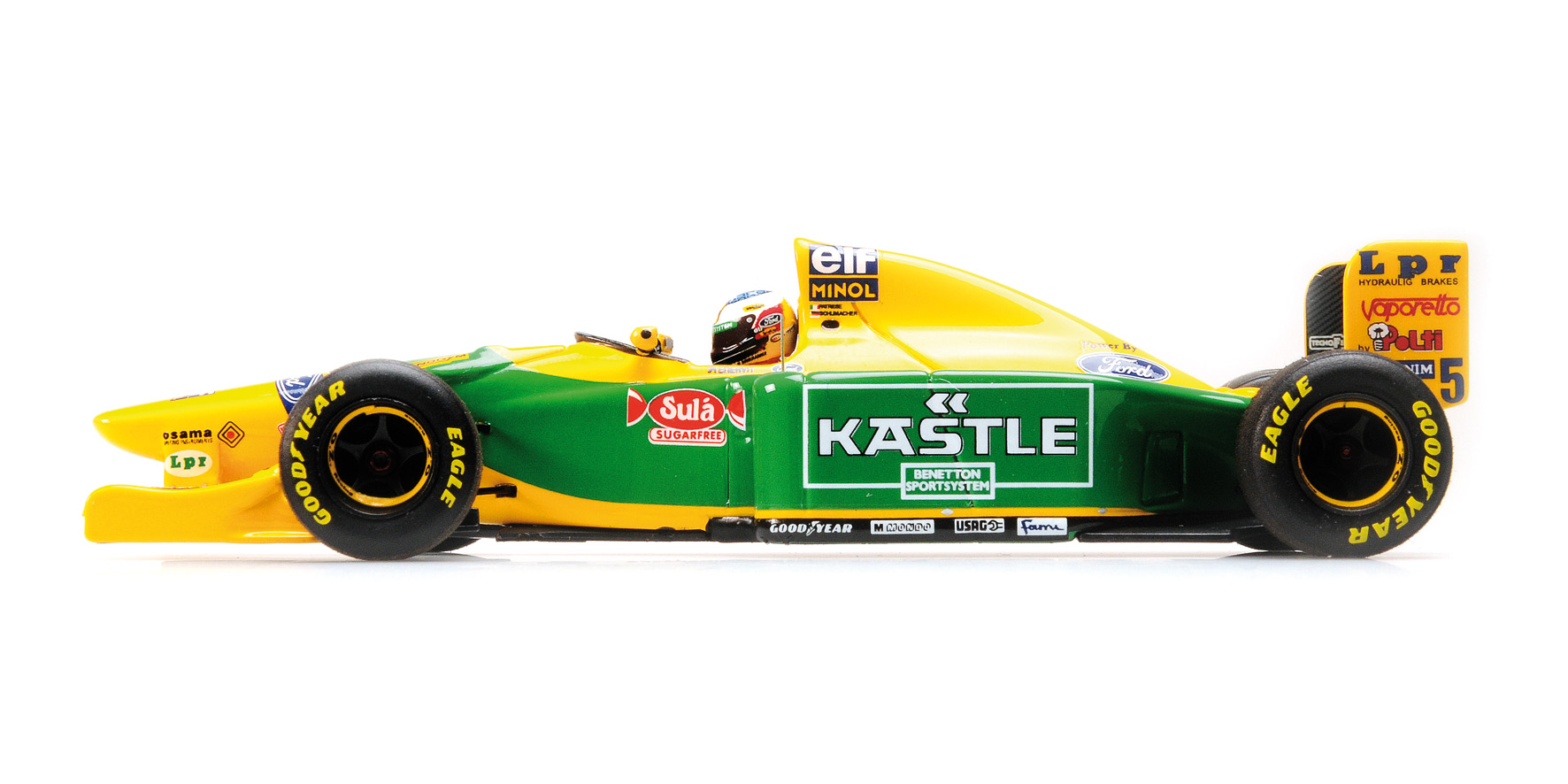 BENETTON FORD B193B - MICHAEL SCHUMACHER - 1ST HOME GP PODIUM 1993 - EXCL. FOR MINICHAMPS.DE