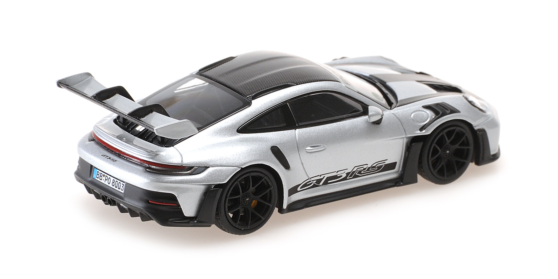 PORSCHE 911 (992) GT3RS - 2022 - SILVER W/ WP BLACK WHEELS