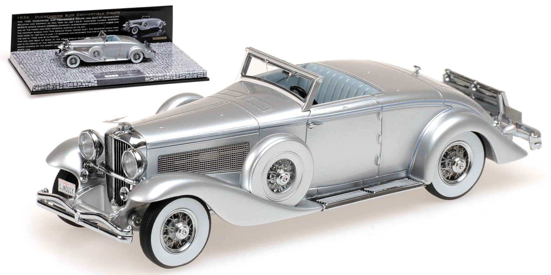 DUESENBERG SJN (SUPERCHARGED) CONVERTIBLE COUPE - 1936