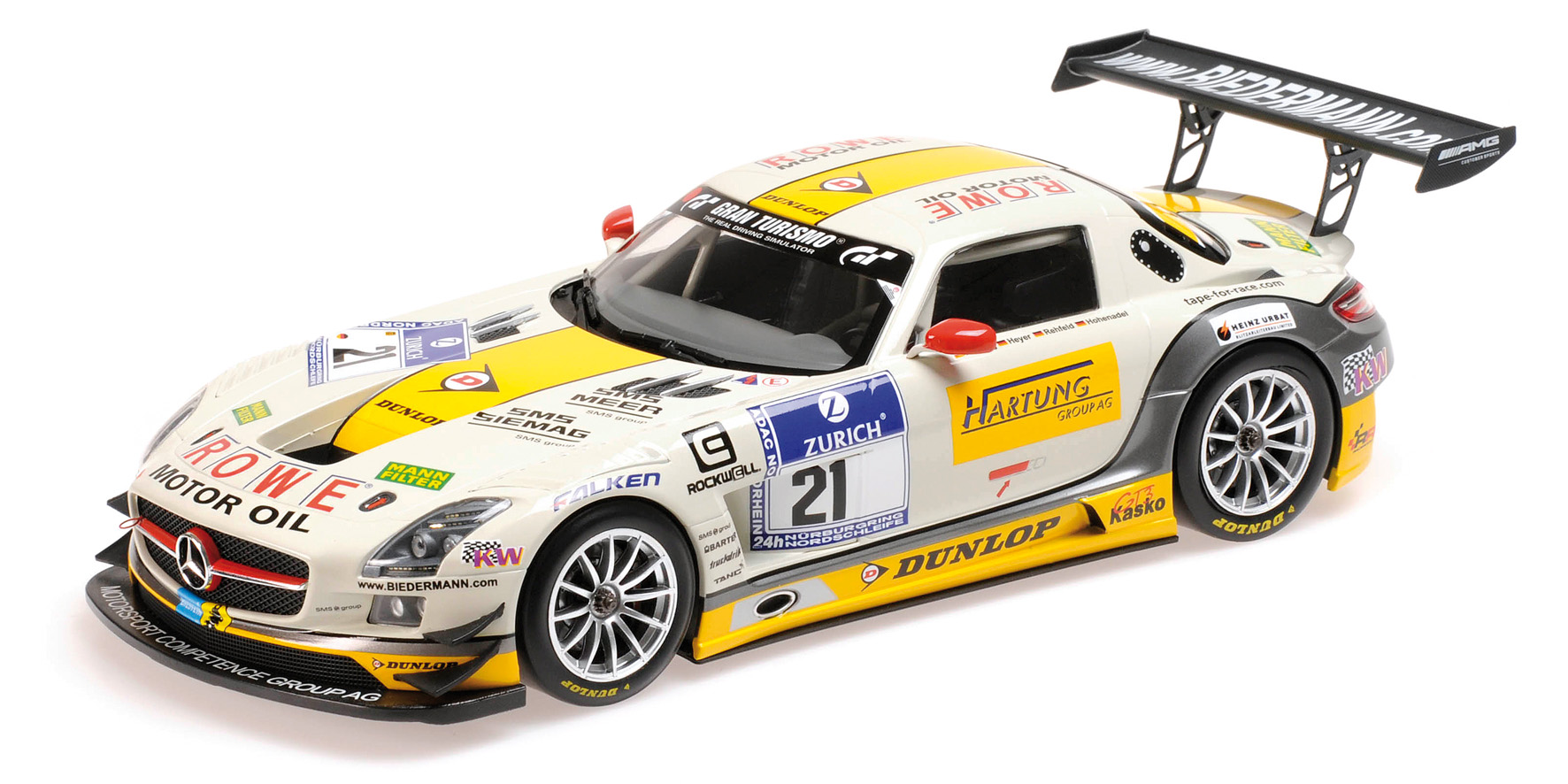 MERCEDES-BENZ SLS AMG GT3 - ROWE RACING - HARTUNG/HEYER/REHFELD/HOHENADEL - 24H NÜRBURGRING 2013