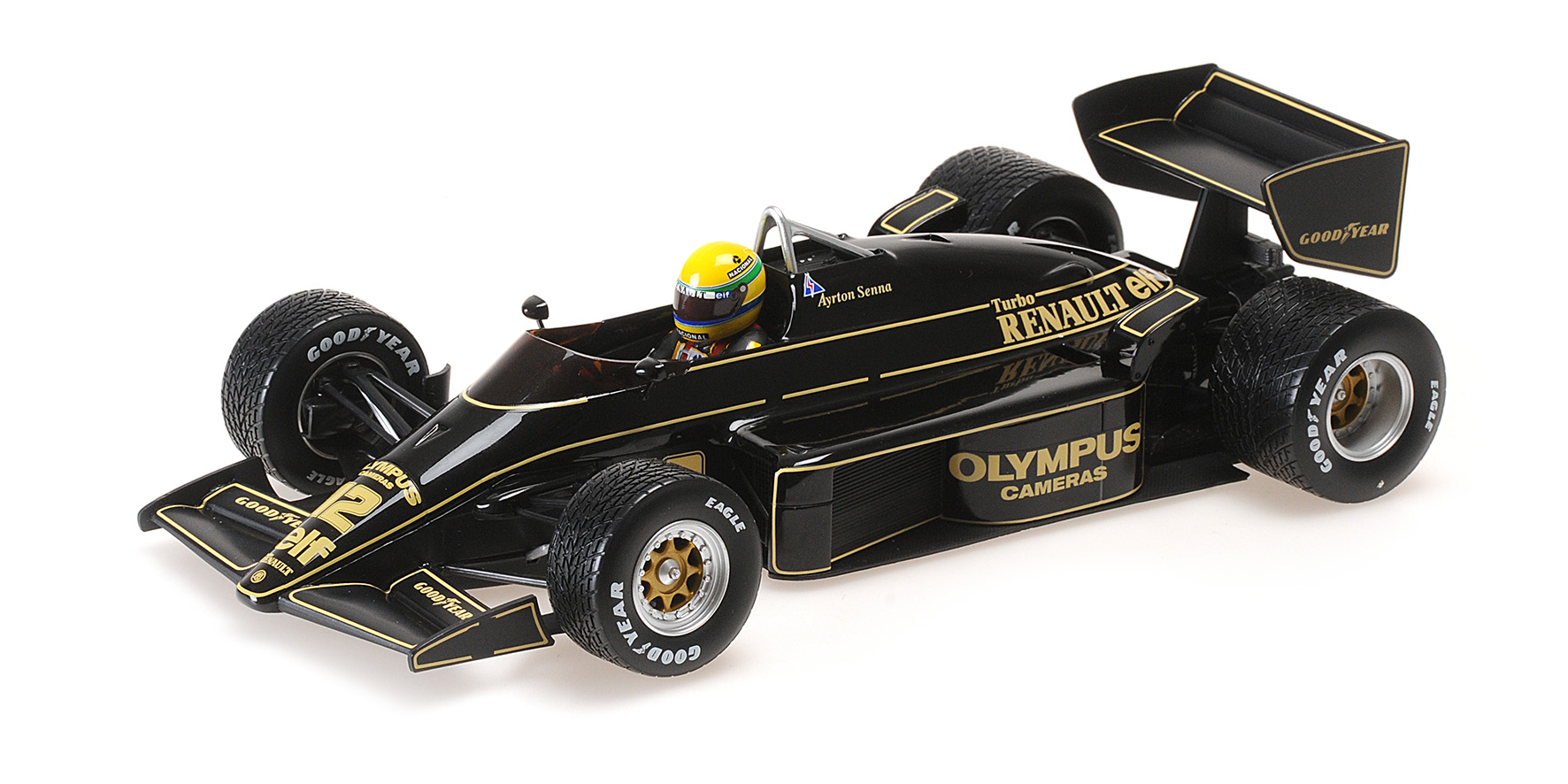LOTUS RENAULT 97T - AYRTON SENNA - GP PORTUGAL 1985 (W/RAIN TYRES)