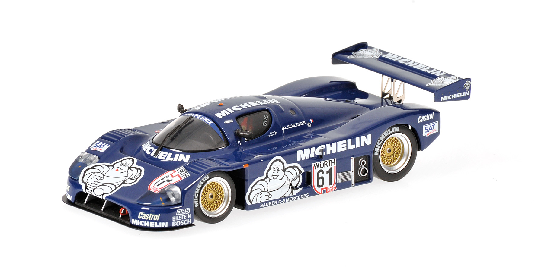 SAUBER-MERCEDES C9 - 'MICHELIN' - JEAN-LOUIS SCHLESSER - WINNER SUPERCUP NÜRBURGRING 1987