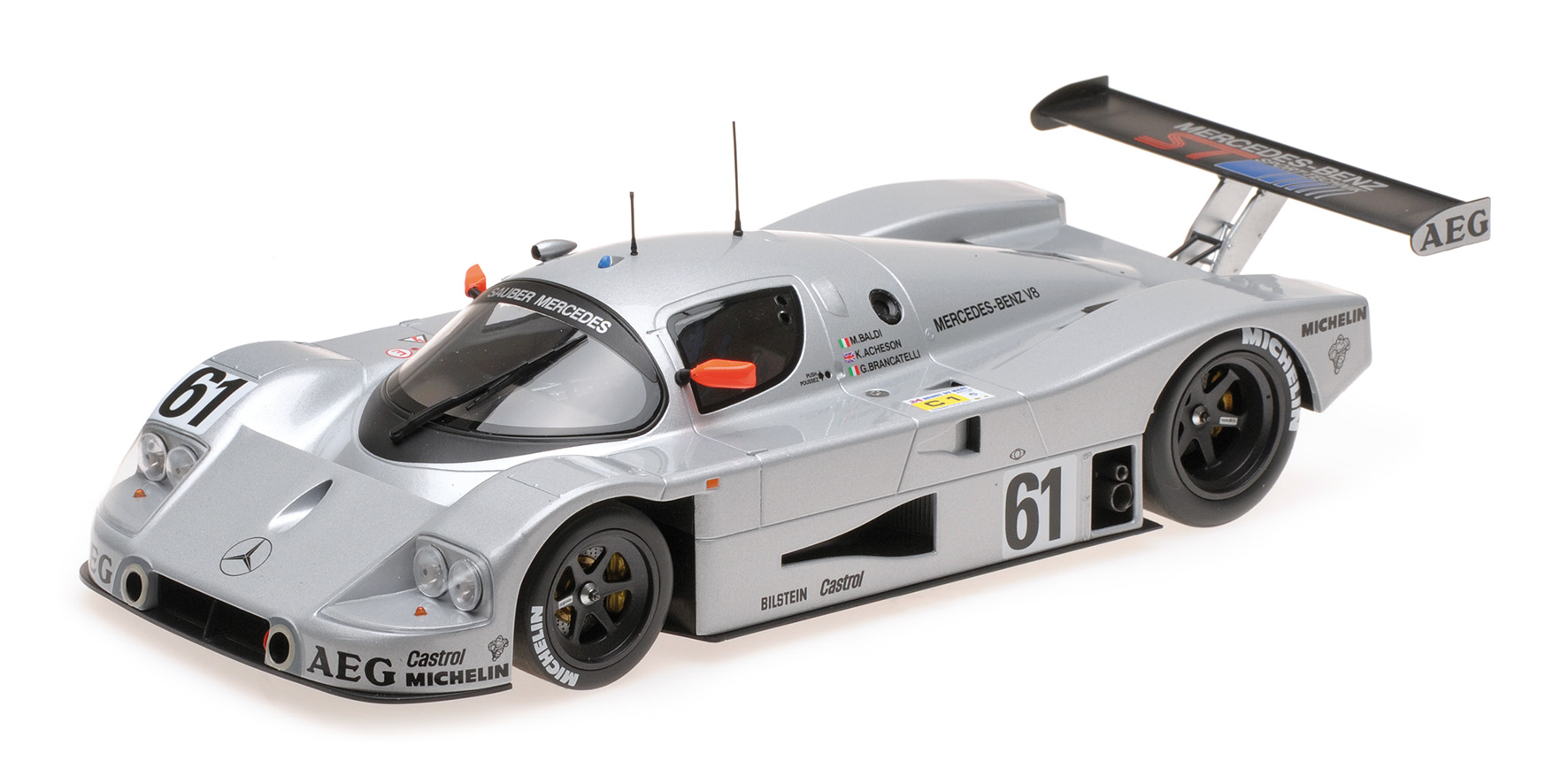 SAUBER MERCEDES C9 - BALDI/ACHESON/BRANCATELLI - 2ND PLACE 24H LE MANS 1989
