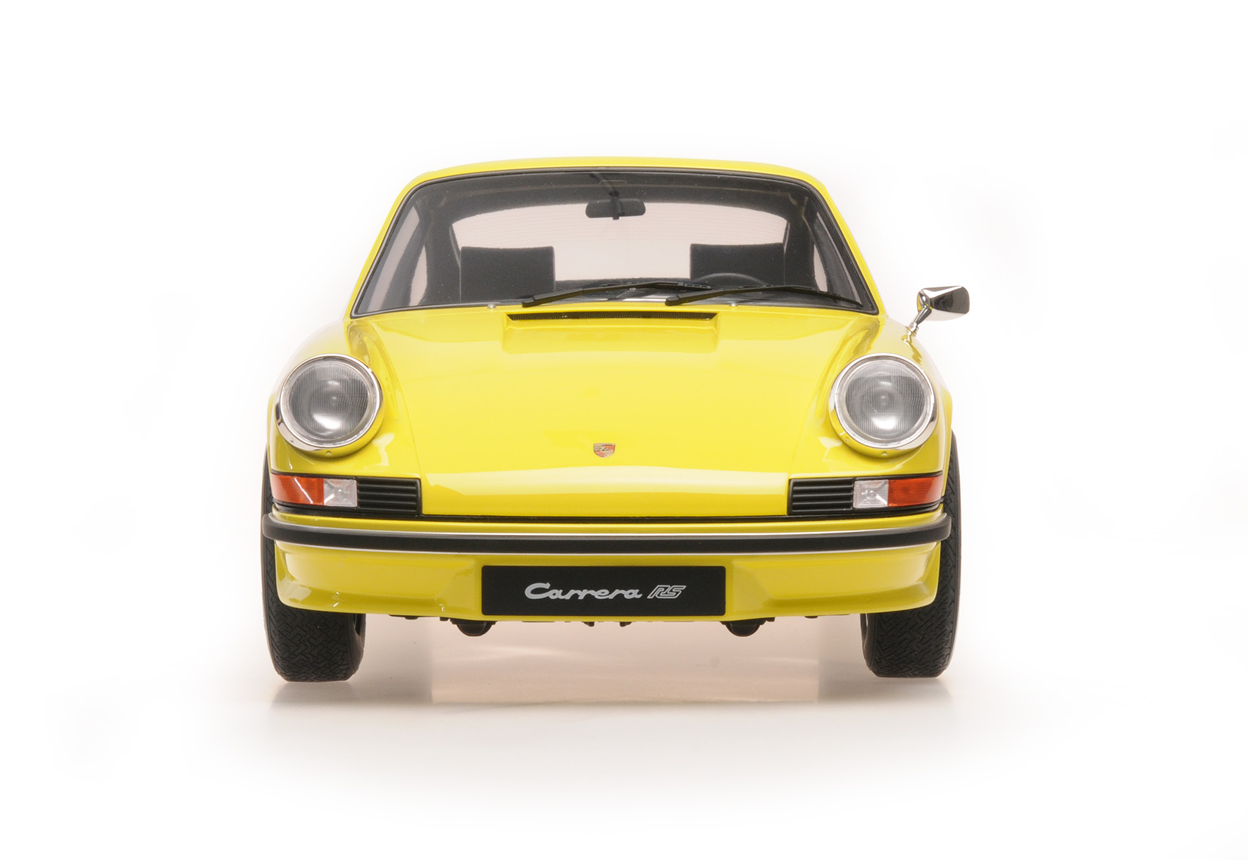 PORSCHE 911 CARRERA RS 2.7 TOURING - 1972 - GELB MIT GRÜNEM DEKOR