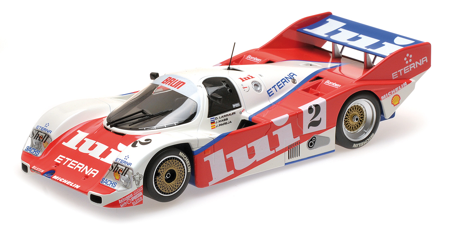 PORSCHE 962C - BRUN MOTORSPORT - MASS/LARRAURI/PAREJA - 1000 KM NÜRBRUGRING 1987