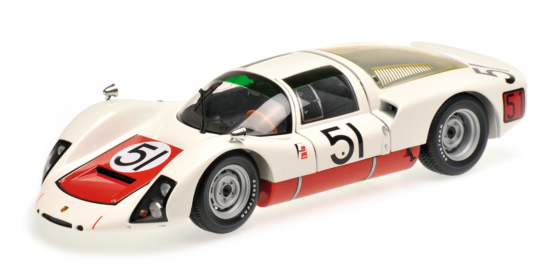 PORSCHE 906E - PORSCHE OF STUTTGART - MITTER/RINDT - DAYTONA 24 HOURS 1967