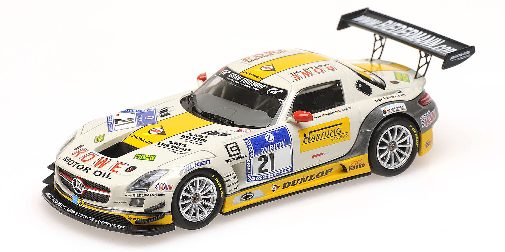 MERCEDES-BENZ SLS AMG GT3 - ROWE RACING - HARTUNG/HEYER/REHFELD/HOHENADEL - 24H NÜRBURGRING 2013
