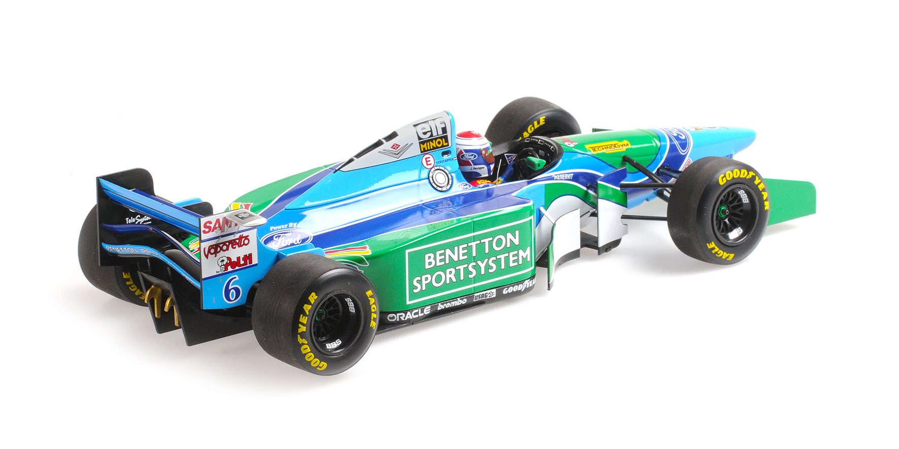 BENETTON FORD B194 - JOS VERSTAPPEN - 3RD PLACE HUNGARIAN GP 1994
