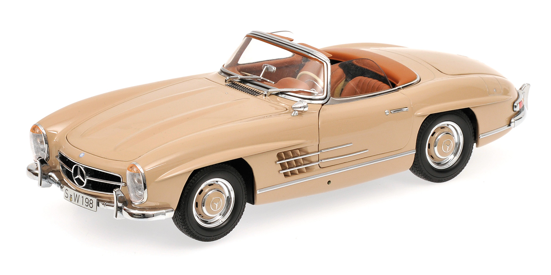 MERCEDES-BENZ 300 SL ROADSTER (W198) - 1957 - LIGHT BROWN