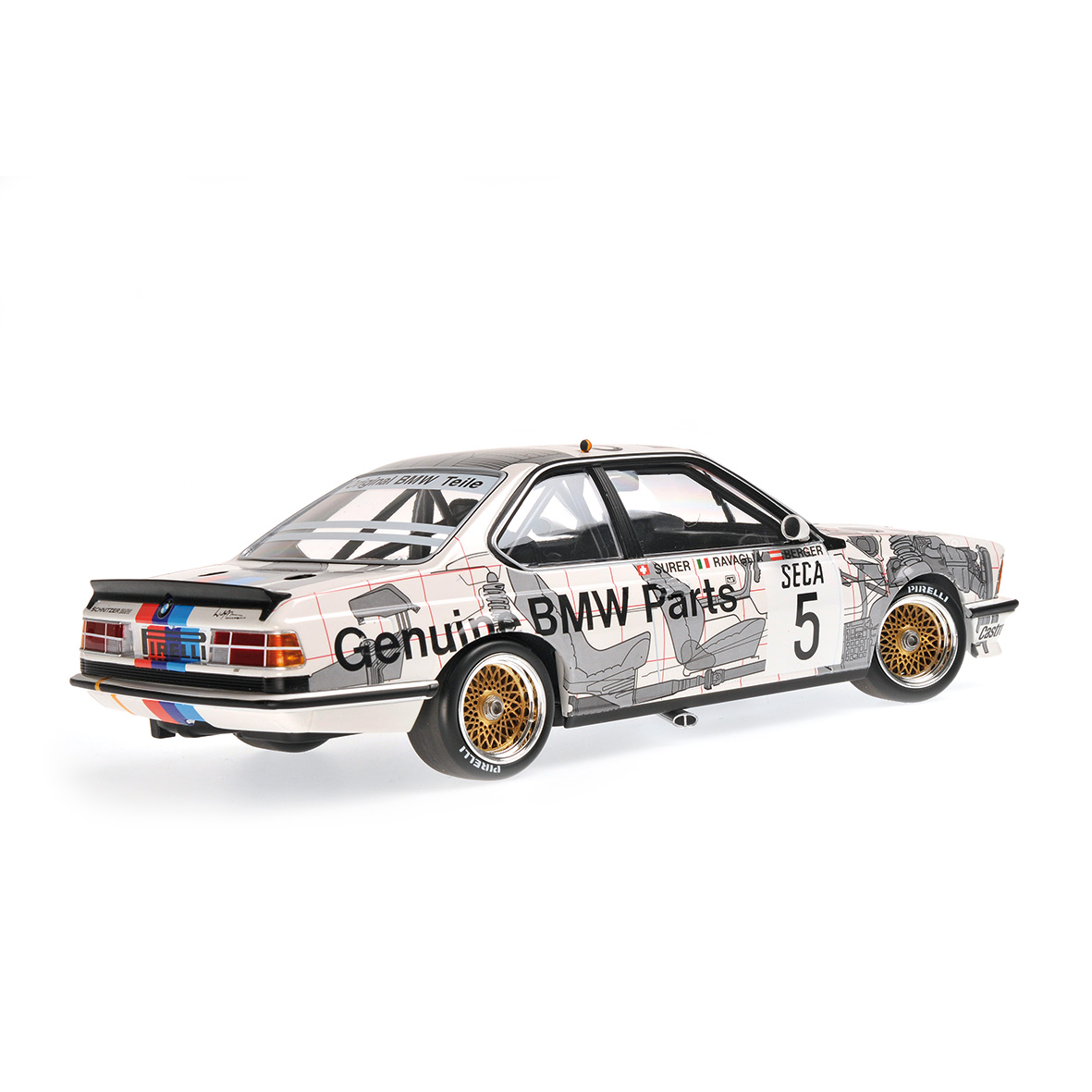 BMW 635 CSI - BMW BELGIUM - RAVAGLIA/BERGER/SURER - WINNER SPA 24H 1985