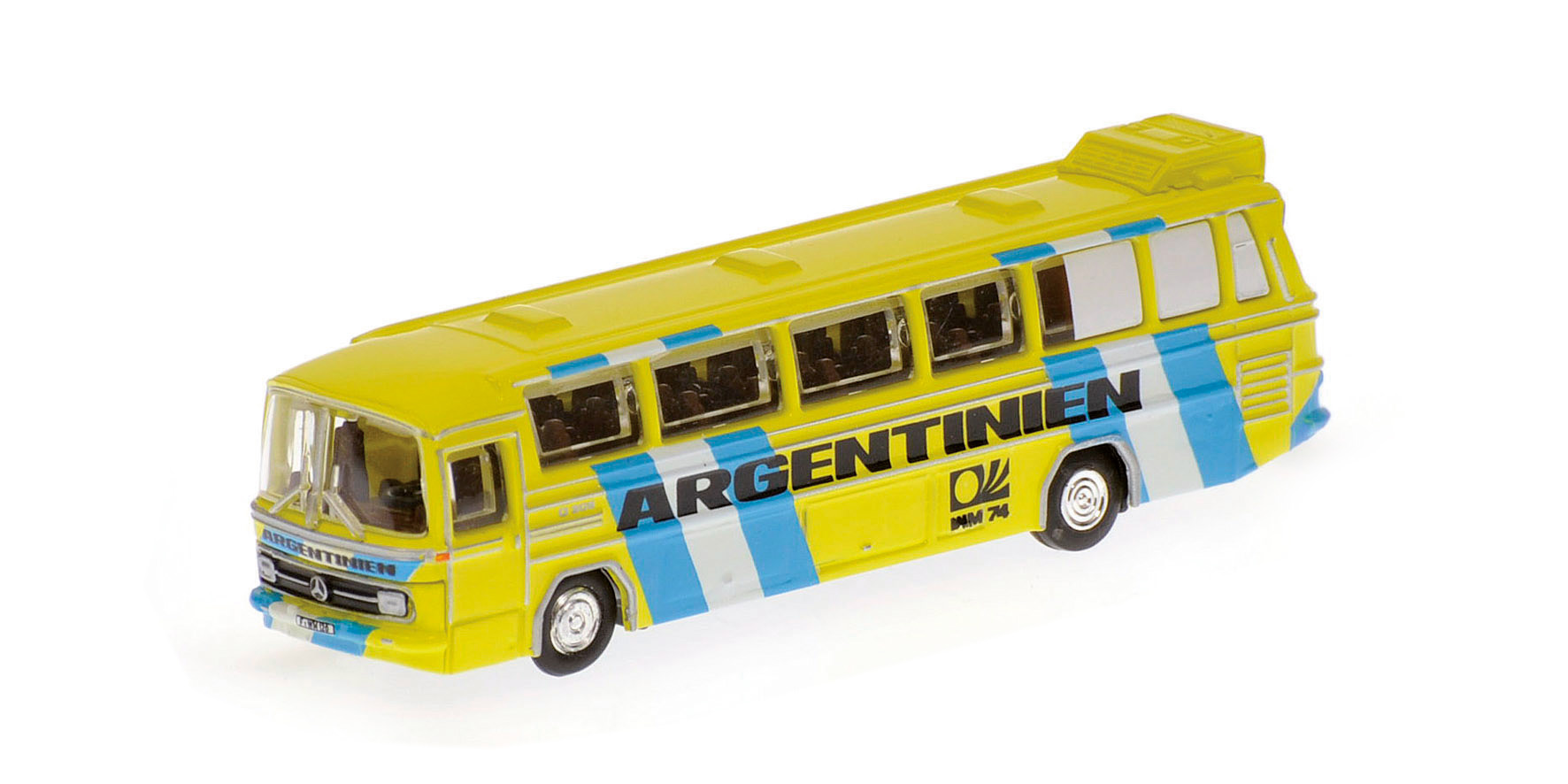 MERCEDES-BENZ O302 (LHD) - FUSSBALL-WELTMEISTERSCHAFT 1974 - MANNSCHAFTSBUS 'ARGENTINIEN'