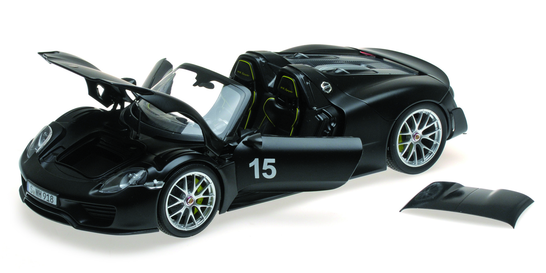 PORSCHE 918 SPYDER - 2013 - W/ WEISSACH PACKAGE - MATT BLACK