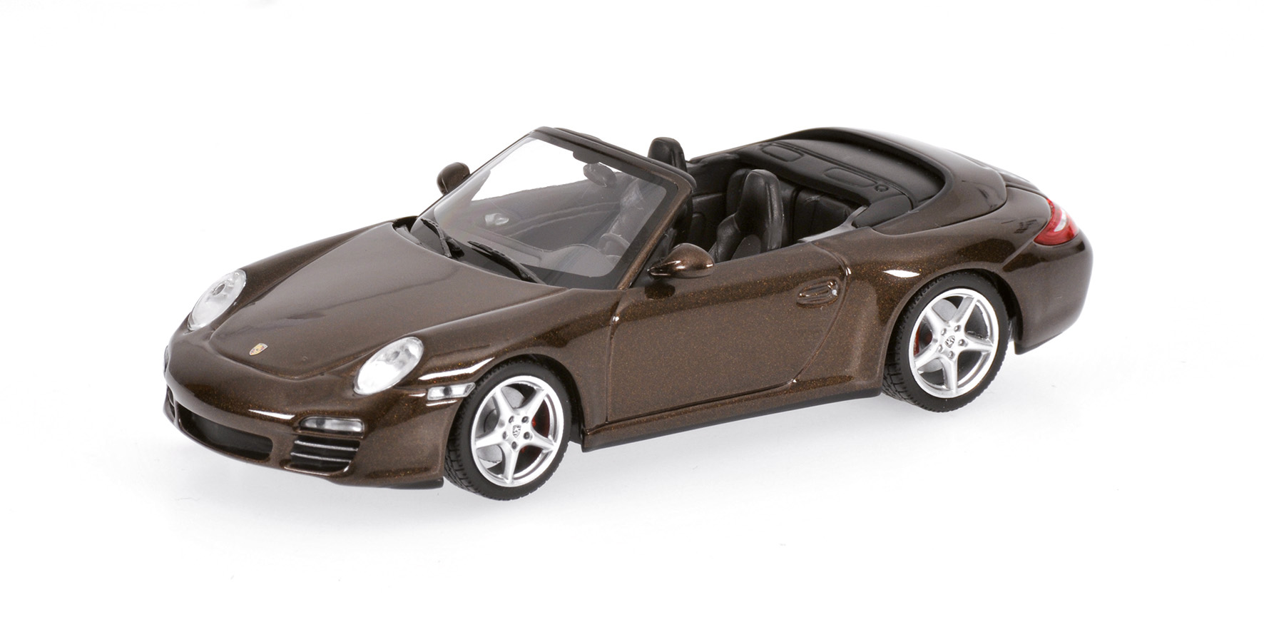 PORSCHE 911 CARRERA 4S CABRIOLET - 2008 - BROWN