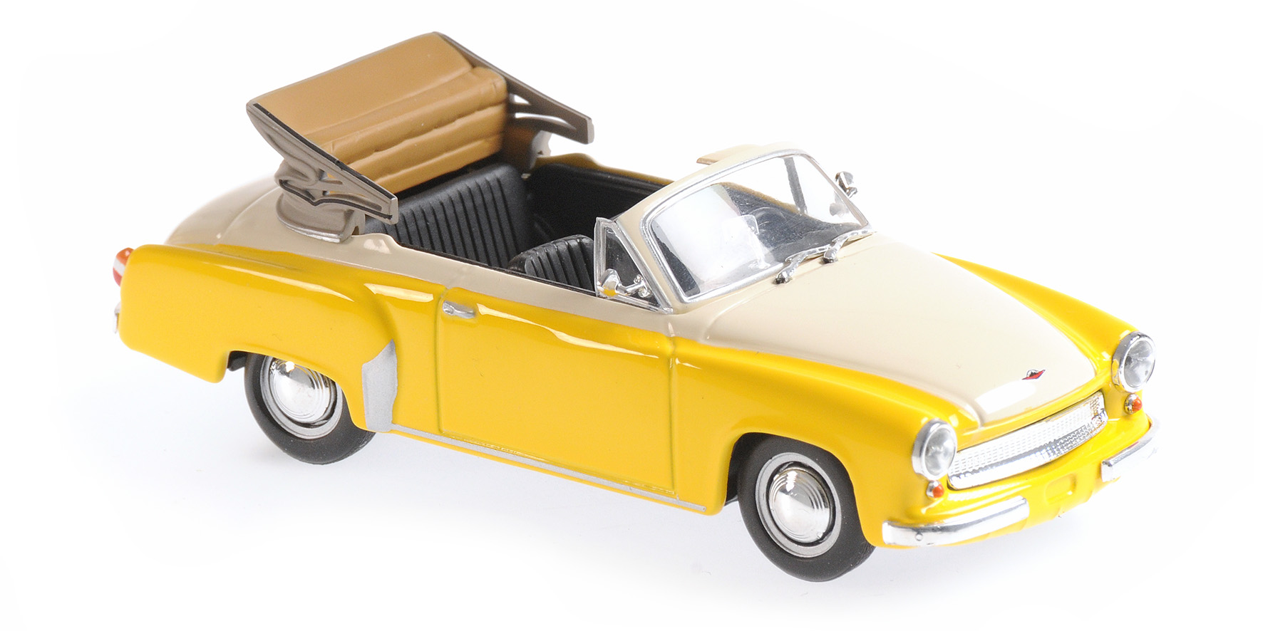 WARTBURG A 311 CABRIOLET - 1958 - YELLOW/WHITE