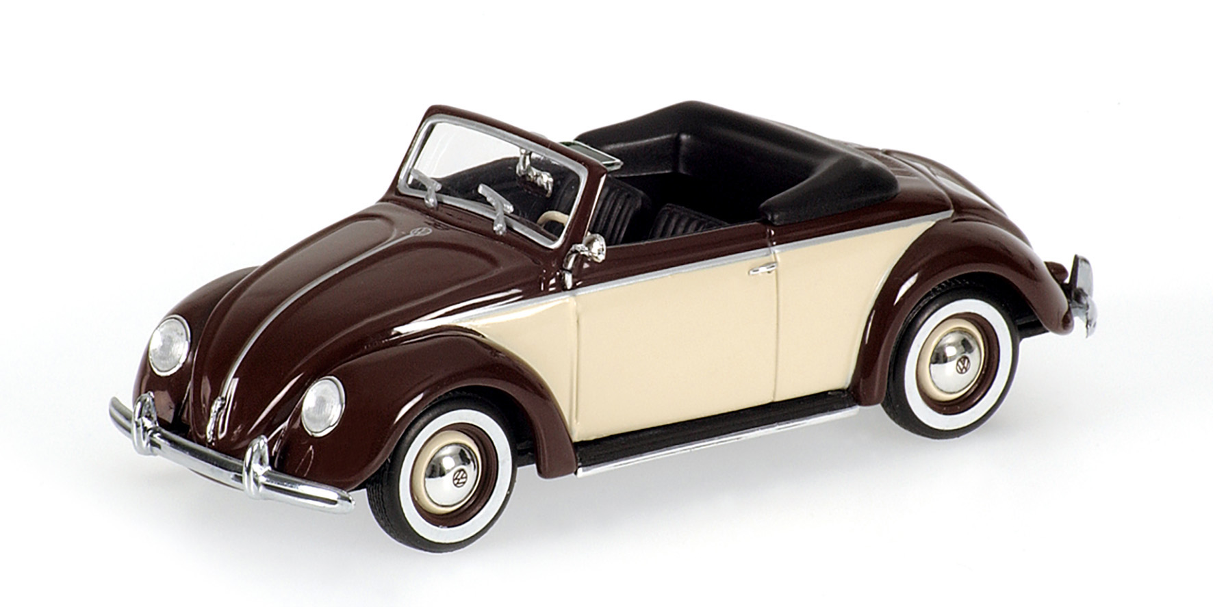 VOLKSWAGEN HEBMUELLER CABRIOLET - 1949 - BROWN/CREME