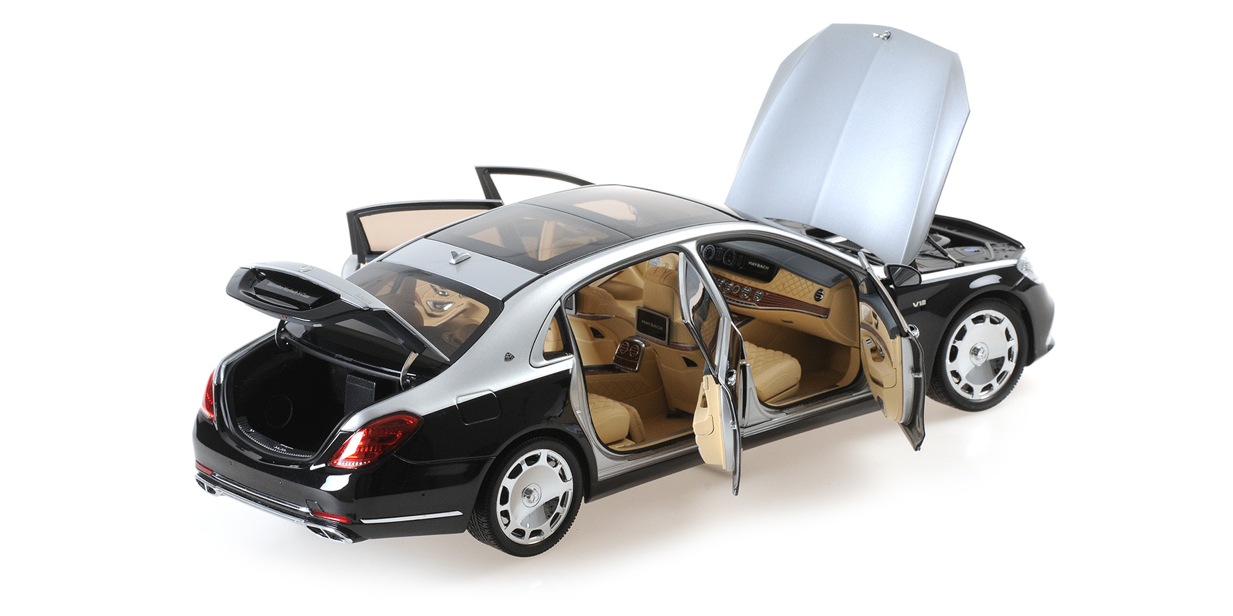 MERCEDES-MAYBACH-S-CLASS 2019 - OBSIDIAN BLACK/IRIDIUM SILVER