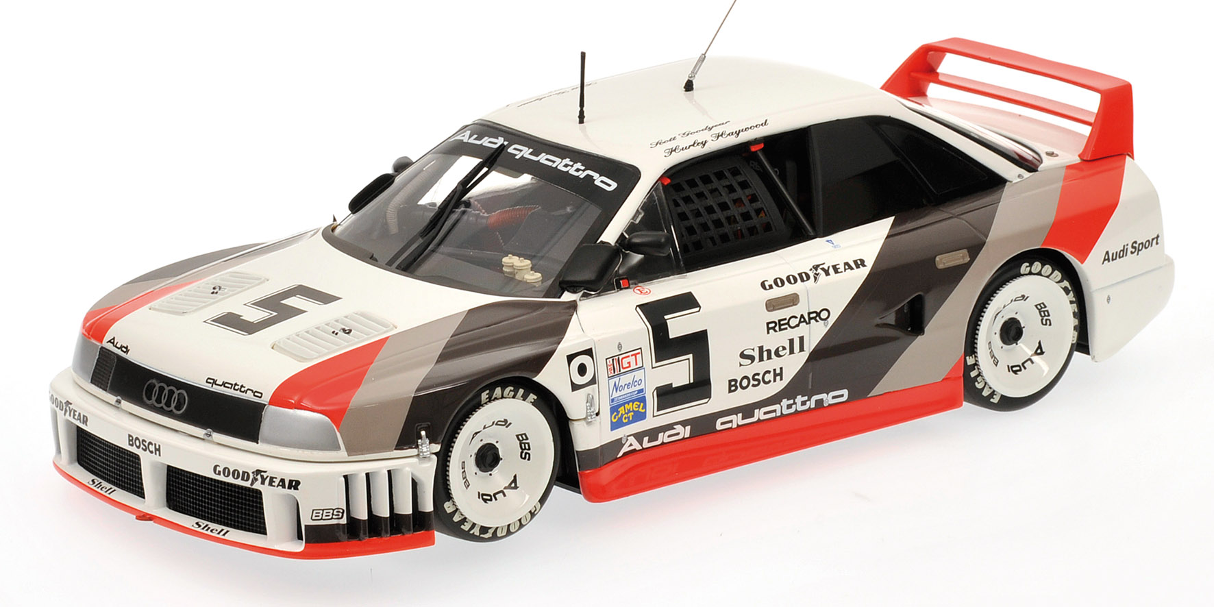 AUDI 90 QUATTRO IMSA - AUDI OF AMERICA - HAYWOOD/GOODYEAR - 2ND GTO CLASS ROAD AMERICA IMSA 1989