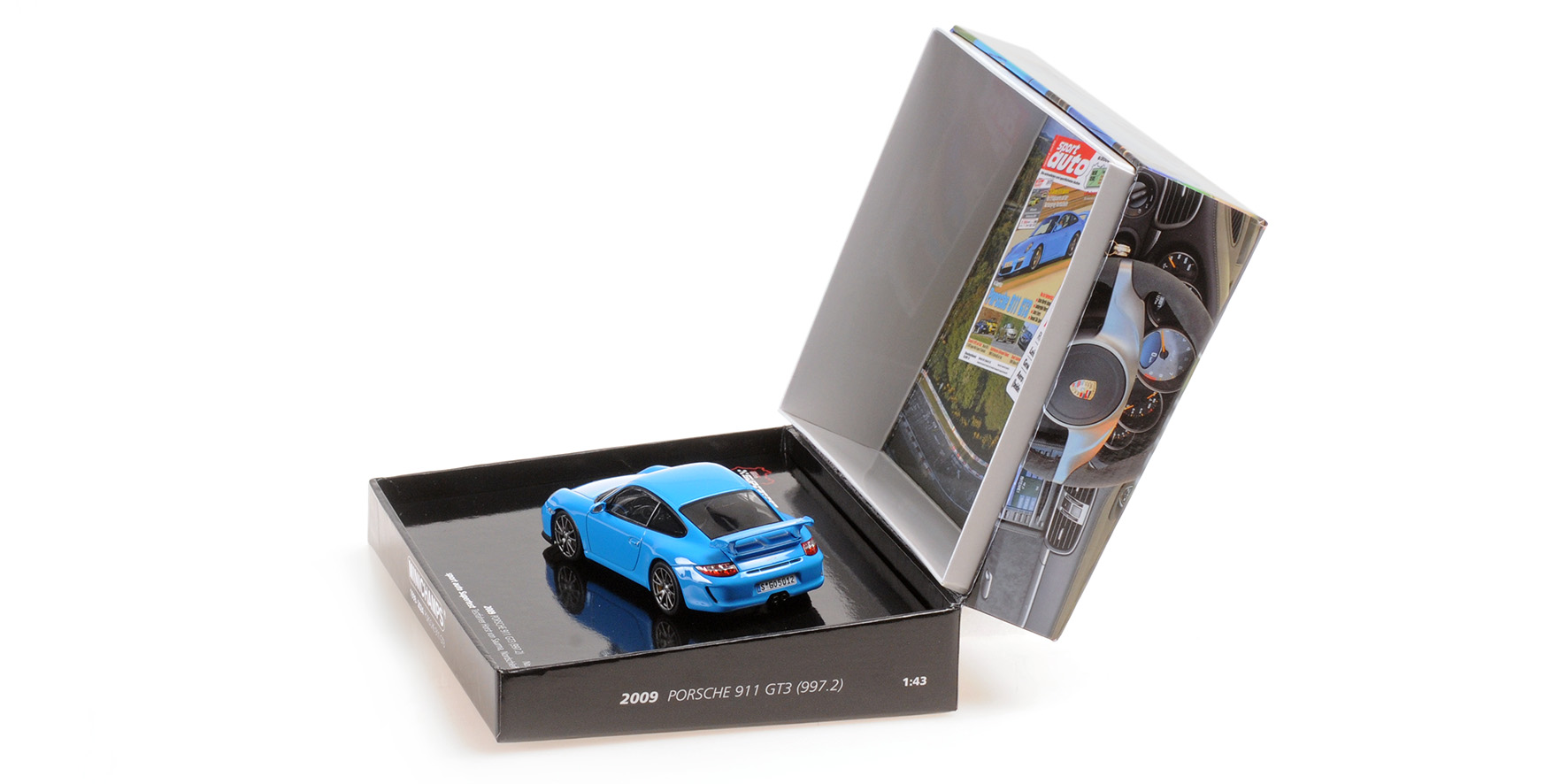 PORSCHE 911 GT3 - 2009 - BLUE - SPORT AUTO