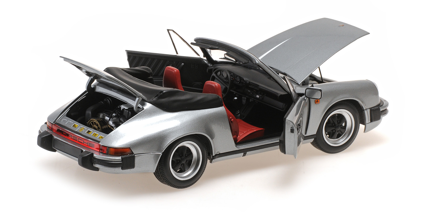 PORSCHE 911 CARRERA 3.2 CABRIOLET - 1983 - GREY METALLIC