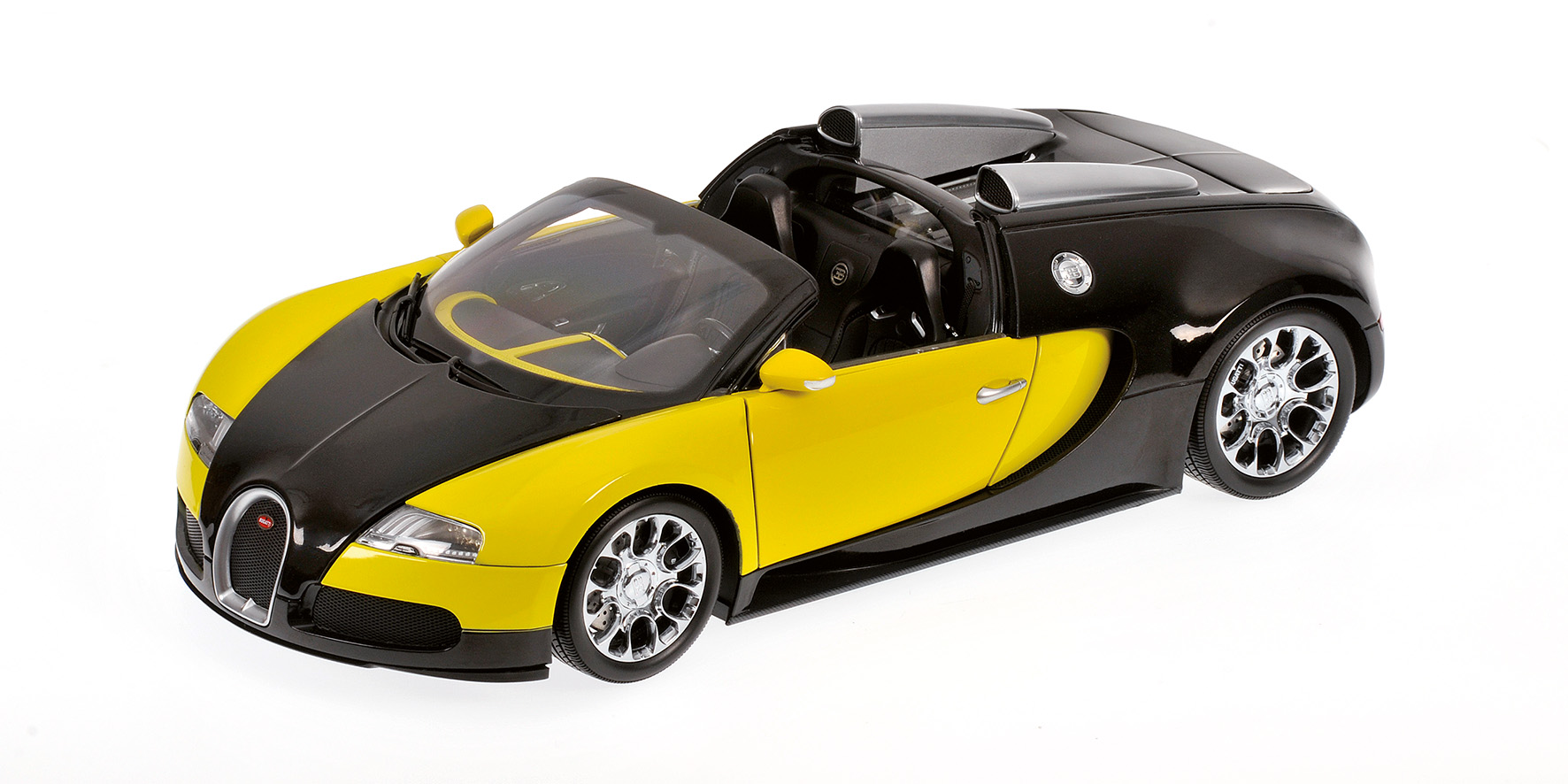 BUGATTI VEYRON GRAND SPORT - 2010 - BLACK/LEMON