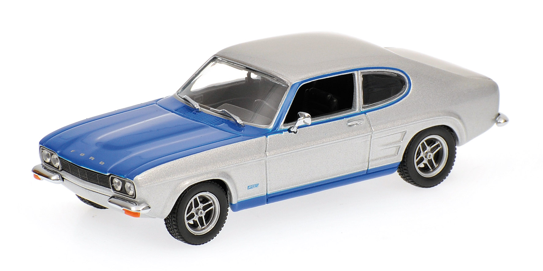 FORD CAPRI RS 2600 - 1972 - SILVER/BLUE